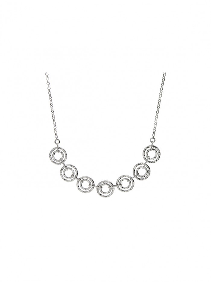 925 Silver Rhodium Plated Delicate & Festive Necklace