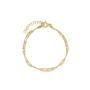Gold Plated Delicate Bracelets styled with Champagne Man made Swarovski Pearl