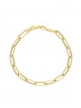 14K gold link bracelet