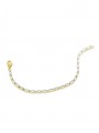 Gold Plated Festive Bracelets adorned with Clear Crystal Glass