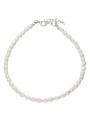 925 Silver Rhodium Plated Ankle Bracelets styled with Cultured Pearl