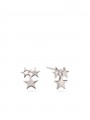 925 Silver Rhodium Plated Stud Star
