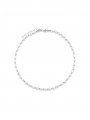925 Silver Rhodium Plated Choker necklace styled with Cultured Pearl
