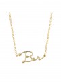 Gold Plated Personalized Name Necklace - Bar