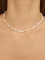 Gold Plated Choker necklace adorned with Cultured Pearl
