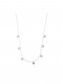 925 Silver Rhodium Plated Delicate & Festive Necklace Heart