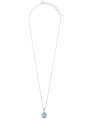 925 Sterling Silver and 925 Silver Rhodium Plated Pendant Necklace styled with Man made Cubic Zirconia and Man made Swarovski Crystal