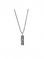 Silver and stainless steel Men necklace Ethnic