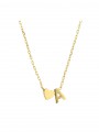 Gold Plated Pendant Necklace Heart