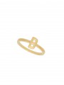 Gold Plated Delicate Ring Letter