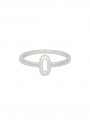 925 Silver Rhodium Plated Delicate Ring Letter