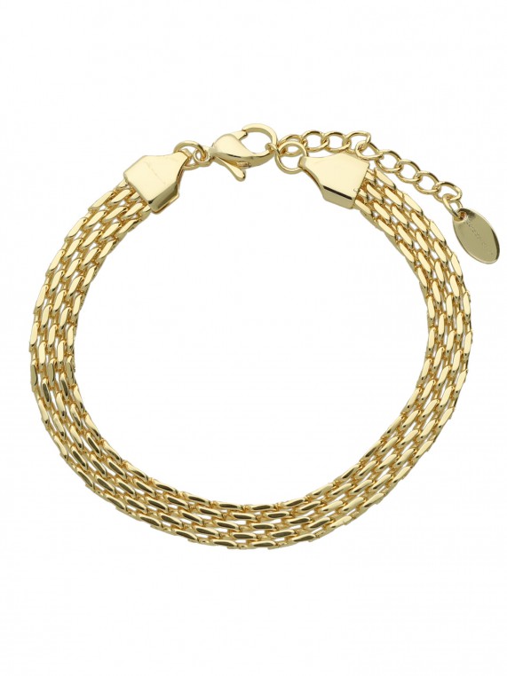 Stainless steel with gold plating 1 micron Festive Bracelets