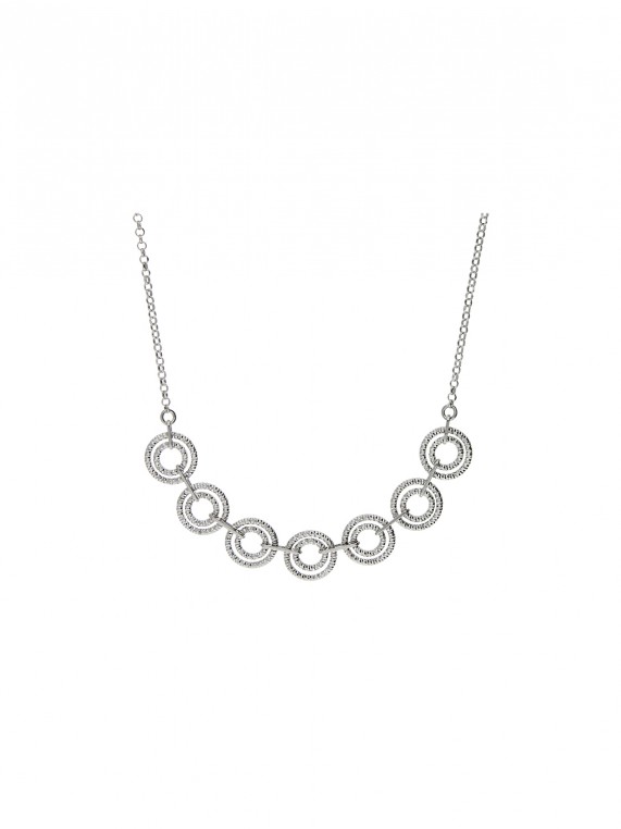 925 Silver Rhodium Plated Delicate & Festive Necklace