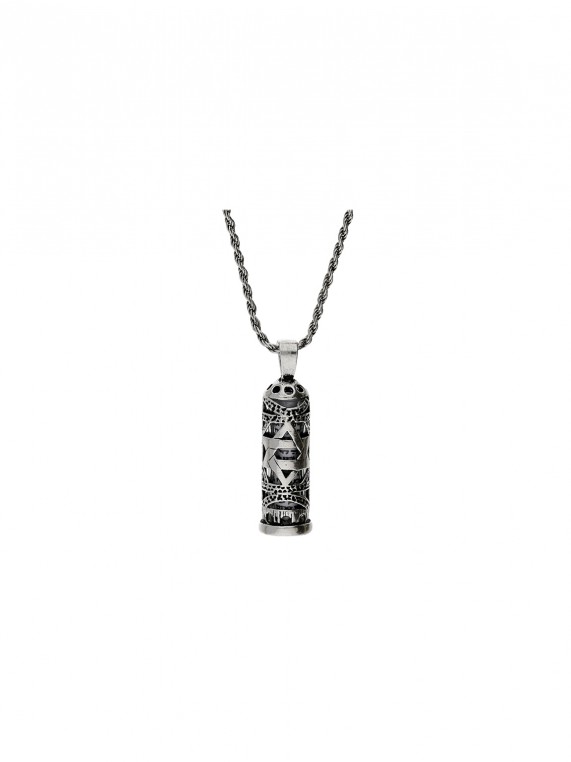 925 Sterling Silver Pendant Necklace Ethnic