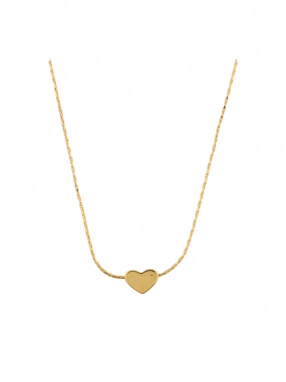 Gold Plated Pendant Necklace Heart
