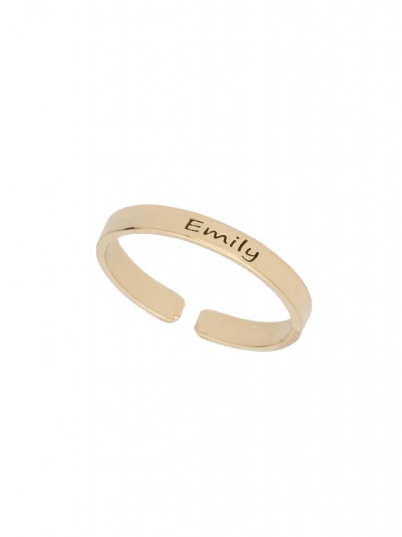 Thin ring with custom engravin